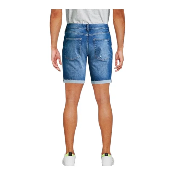 Stylish Men's Distressed Denim  Shorts - Ripped & Stretch Fit for Casual Wear - Picture 3 of 14